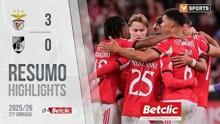 Resumo: Benfica 3-0 Vitória SC (Liga 25/26 #27)