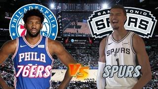 Philadelphia 76ers vs San Antonio Spurs Live Play by Play & Scoreboard
