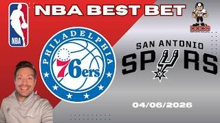 Philadelphia 76ers vs San Antonio Spurs NBA Picks and Predictions Today | Nolan's Best NBA Bets