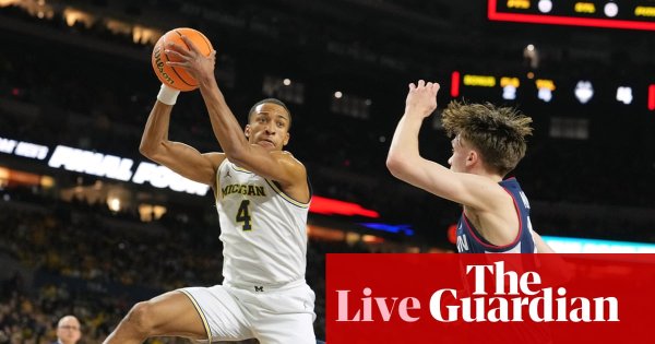 NCAA men’s national championship: UConn v Michigan – live updates
