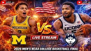 Michigan vs UConn Live Stream | 2026 NCAA Men's Basketball Championship Final Four Full Game