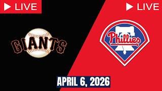 MLB LIVE! Philadelphia Phillies vs San Francisco Giants | Regular Season 2026 | Full Game 4/6/26