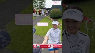 アイドルのような可愛い笑顔の政田夢乃プロ#資生堂・JALレディスオープン #政田夢乃 #山内鈴蘭 #ゴルフ #golf