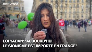 Manifestation devant l’Assemblée nationale contre la loi Yadan
