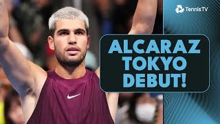 Carlos Alcaraz Makes Tokyo Debut vs Sebastian Baez | Tokyo 2025 Highlights