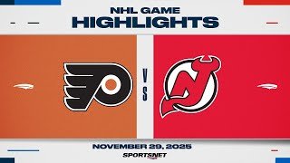 NHL Highlights | Flyers vs. Devils - November 29, 2025