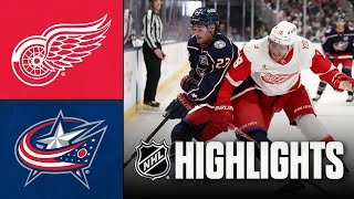 Red Wings vs. Blue Jackets | NHL Highlights | December 04, 2025