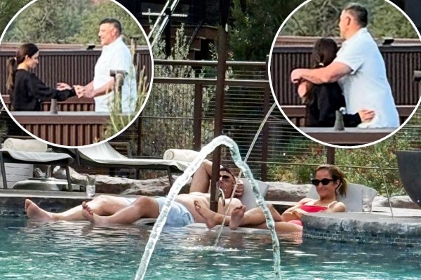 Exclusive | New England Patriots’ Mike Vrabel and top NY Times NFL reporter Dianna Russini hold hands and hug at luxury hotel