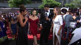 Dianna Russini low cut revealing dress