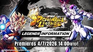 【DRAGON BALL LEGENDS】 LEGENDS INFORMATION - April 2026