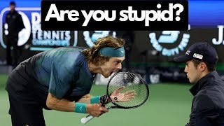 Andrey Rublev's Angry Moments That Shocked the Tennis World