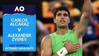 Carlos Alcaraz v Alexander Zverev Extended Highlights | Australian Open 2026 Semifinal