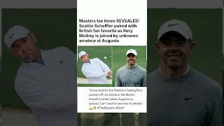 Masters tee times REVEALED: Scottie Scheffler paired with British fan favorite #sports #news