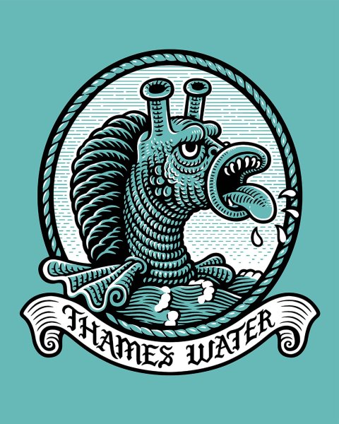 Thames Water
.
.
.
.
.
#matthewgreen #illustration #black...