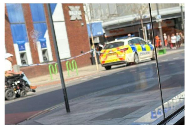 Police cordon in place outside Doncaster city centre bank