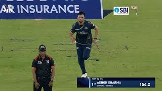 Watch : Ashok Sharma 154 KMPH Fastest Ball Today vs RR | Ashok Sharma Bowling Today vs RR