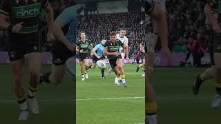 Northampton Saints captain George Furbank scores grubber try 🔥