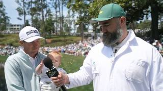Jordan Spieth tells Jason Kelce about the wholesomeness at Augusta National Golf Club | The Masters