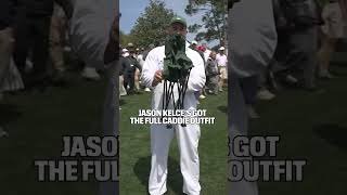 Jason Kelce came ready for The Masters Par 3 Contest 😅 ⛳️