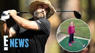 Jason Kelce Shows Off 6-Year-Old Daughter Wyatt's Golf Swing | E! News