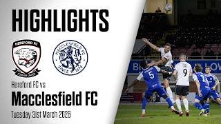 HIGHLIGHTS | Hereford FC 0-2 Macclesfield FC