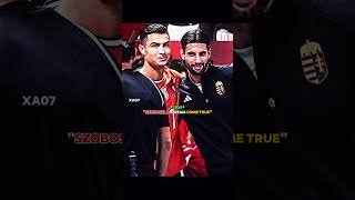 Ronaldo And Dominik Szoboszlai 😍♥️ #shorts #ronaldo #portugal #messi #szoboszlai #shortsvideo