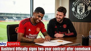 MARCUS RASHFORD SHOCKS THE WORLD! SIGNS MEGA MAN UTD DEAL UNTIL 2030 AFTER BARCELONA RETURN!