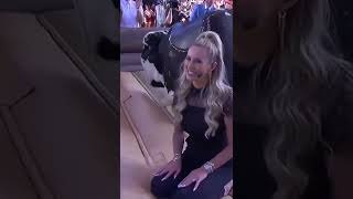 Laura Rutledge takes on riding a bull 😂