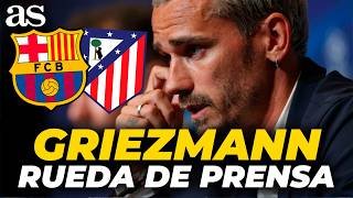 GRIEZMANN, RUEDA DE PRENSA completa hoy previa al FC BARCELONA - ATLÉTICO DE MADRID | CHAMPIONS