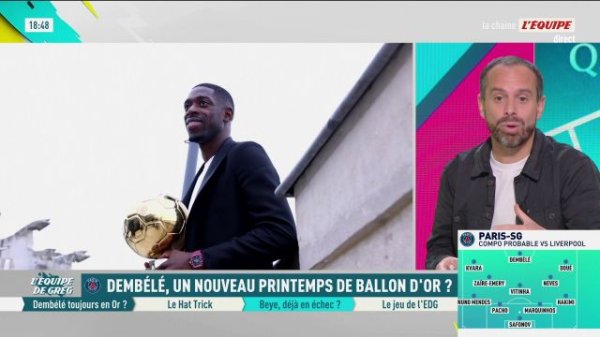 L'Équipe De Greg - extrait : Dembélé : Un nouveau printemps de Ballon d’Or ?  