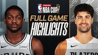 SPURS at TRAIL BLAZERS | EMIRATES NBA CUP 🏆 | FULL GAME HIGHLIGHTS | November 26, 2025