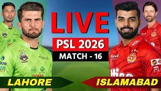 PSL Live: Lahore Qalandars vs Islamabad United, Match 16 | LQ vs IU Live | Scores & Commentary