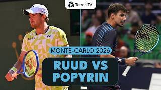 Casper Ruud Faces Alexei Popyrin 👊 | Monte-Carlo 2026 Match Highlights