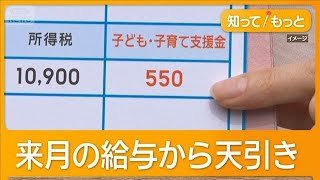 全世代と事業主が負担する「子育て支援金」に疑問の声　来月から給与天引き始まる【知ってもっと】【グッド！モーニング】(2026年4月6日)
