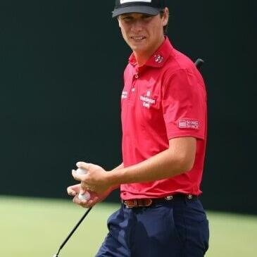 Reigning US Amateur champion Mason Howell, who will play alongside Rory McIlroy in the first two rounds of the Masters, practices ahead of the tournament at Augusta National
