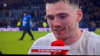 Andy Robertson in Tears: Emotional Tribute to Diogo Jota After Scotland Qualify for World Cup 2026