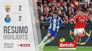 Resumo: Benfica 2-2 FC Porto (Liga 25/26 #25)