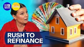 Homeowners rushing to refinance as Westpac predicts back-to-back rate rises | 9 News Australia