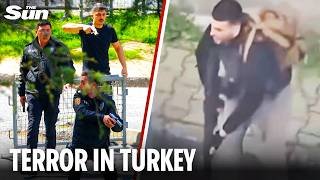 Heavy gunfire as 'terrorists' unleash attack on Israeli consulate in Istanbul, at least one dead