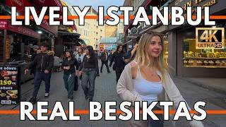 ISTANBUL TURKEY 2026 4K WALKING TOUR | Besiktas Carsi, Street Food, Shops & Crowds