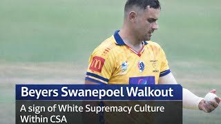 Beyers Swanepoel Walkout