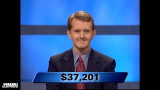 Ken Jennings' First Final Jeopardy! | Jeopardy!