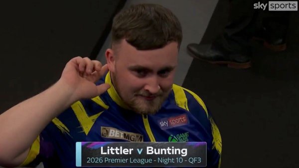Luke Littler reacts to hostile reception as darts crowd boo world champion