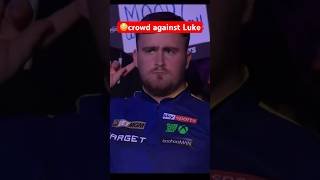 Littler getting booed at Premier League of Darts😳🚨Dart Luke #darts