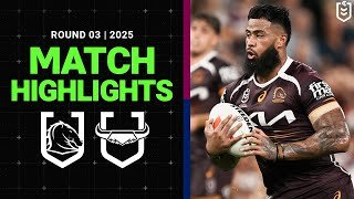NRL Highlights | NRL Match Highlights 2025 | Broncos v Cowboys | Round 3