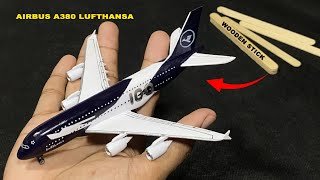 Amazing Build Airplane model Airbus A380 Lufthansa New livery special Aniversary 100