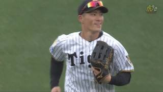 【美技締め】9回表 #福島圭音 選手がセンターフェンス際の打球をジャンピングキャッチ！【2026/3/6 Ｔ－Ｈ 】