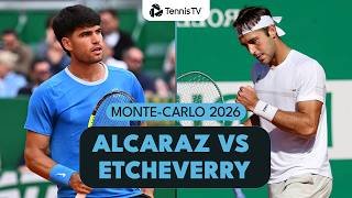Alcaraz Takes On Etcheverry For A Quarter-Final Spot 💪 | Monte-Carlo 2026 Match Highlights