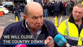 Fuel protesters warn blockades could continue for a month | RTÉ News