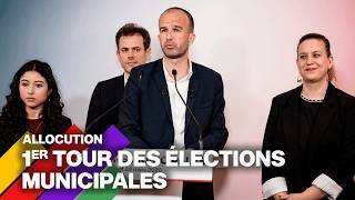 Allocution sur les résultats du premier tour des élections municipales 2026